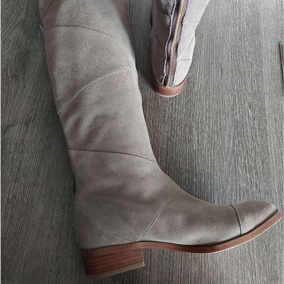 Sole Society Tiff Over The Knee Boots Taupe Size 8.5 - Picture 9 of 15